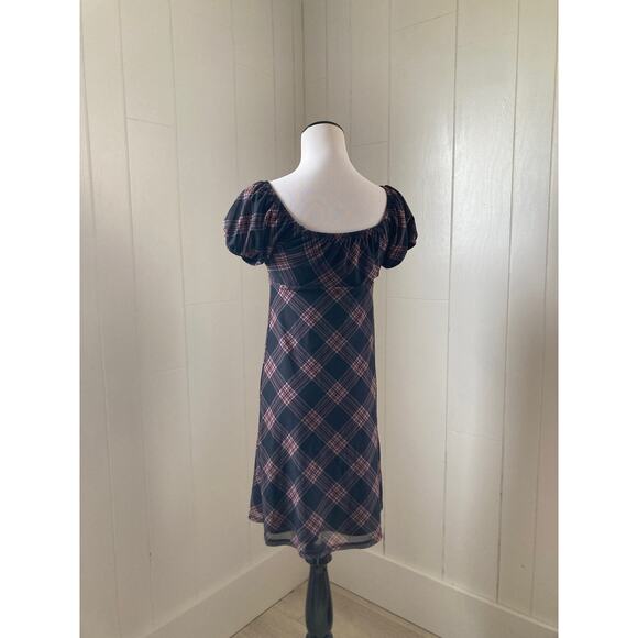 So Plaid Stretch Pullover Dress, Size S - Picture 3 of 6